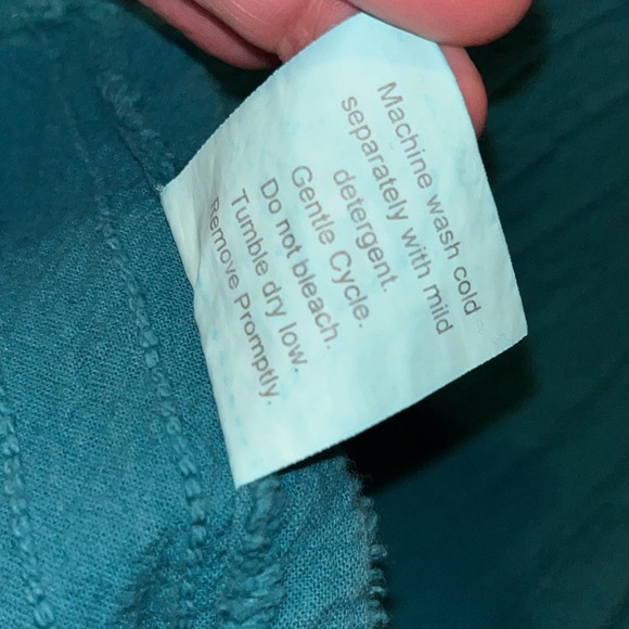 Teal Textured Ribbed Lightweight Blanket~100% Cotton~ King or Cal King - Picture 13 of 15